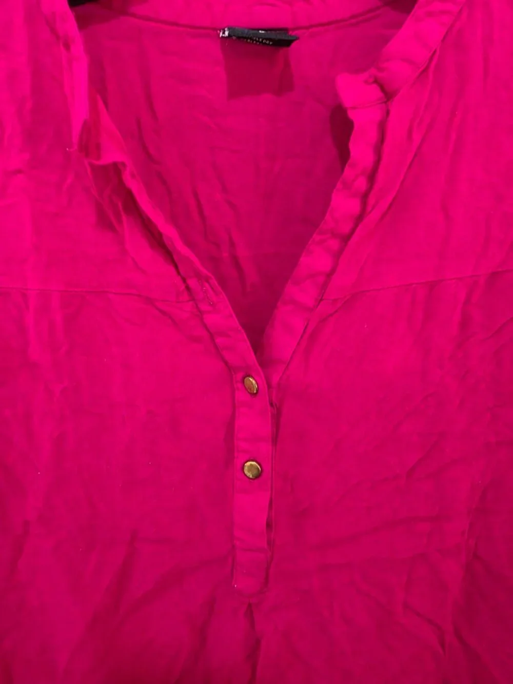 Soch Hot Pink‎ Blouse – Women’s Small 3/4 Sleeve Popover Top - Picture 3 of 8